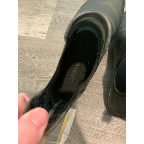 J. Crew Army Green Camouflage Chelsea Ankle Boots Booties, Size 7 (US) - Picture 6 of 8